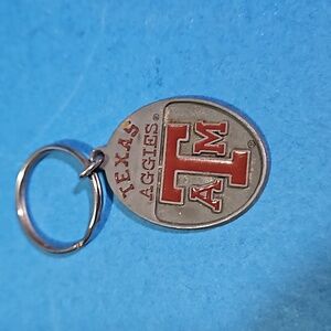 Texas A&M Aggies Carved Metal Key Chain